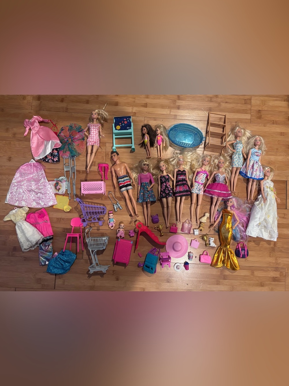 Assorted Barbie Dolls & Accessories Lot